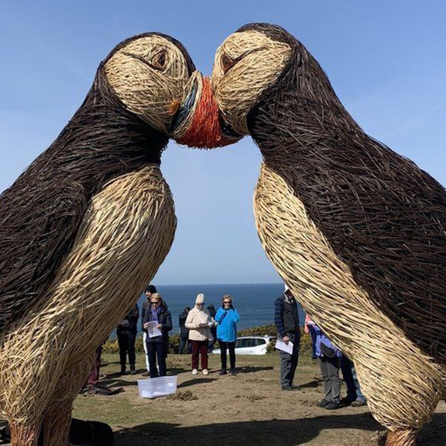 Puffin Statues found along the Plemont Coastal Path