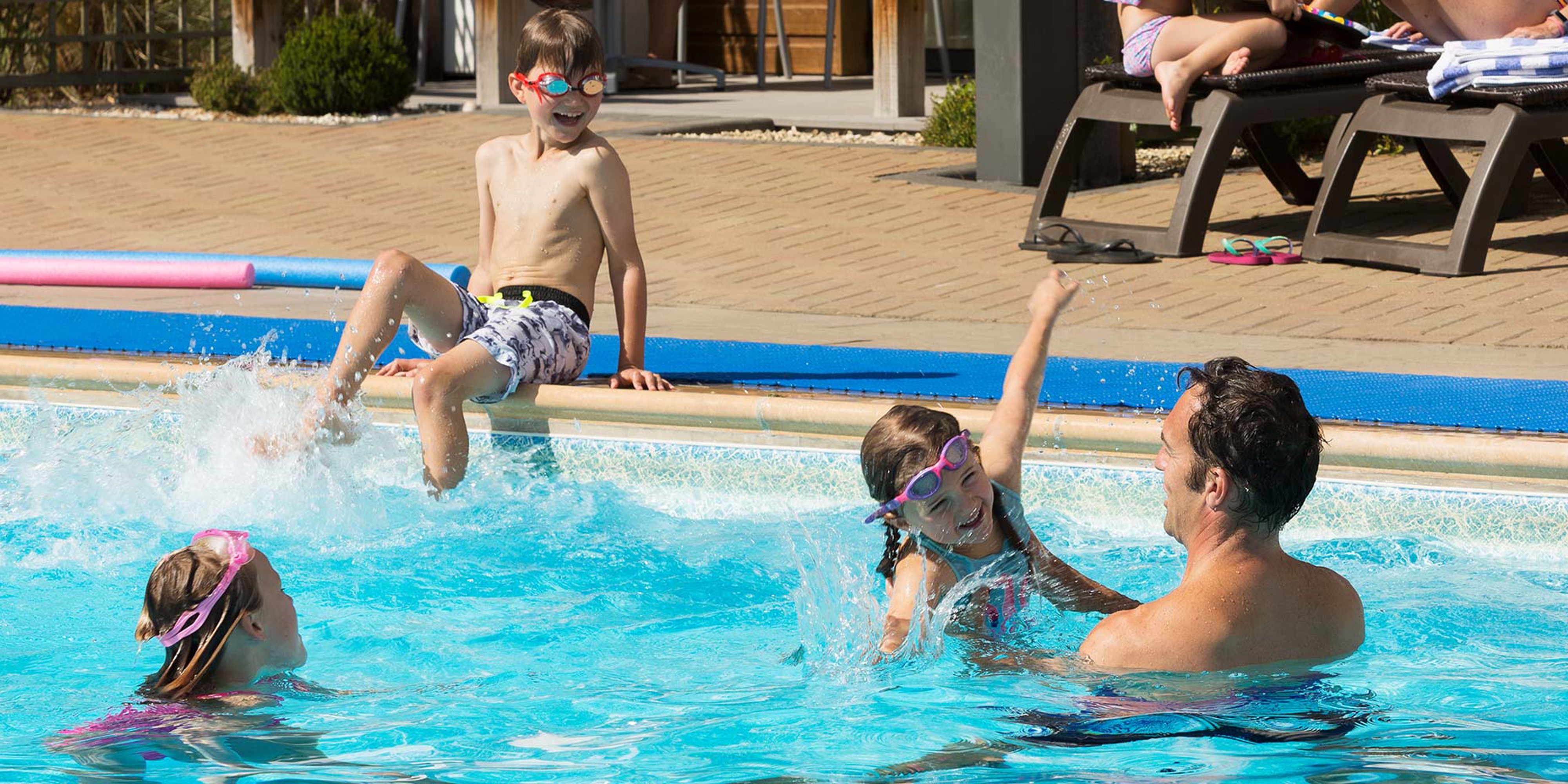 Children swimming